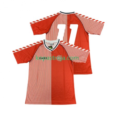 Billiga Fotbollströjor Danmark 11 Retro Hemma tröja 1986 Kortärmad